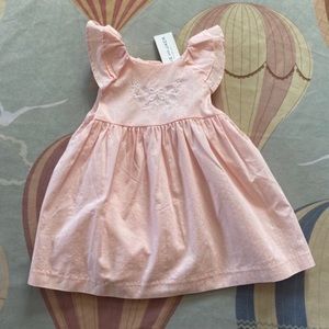 Janie and Jack New Pink Flamingo Dress 6-12 Months